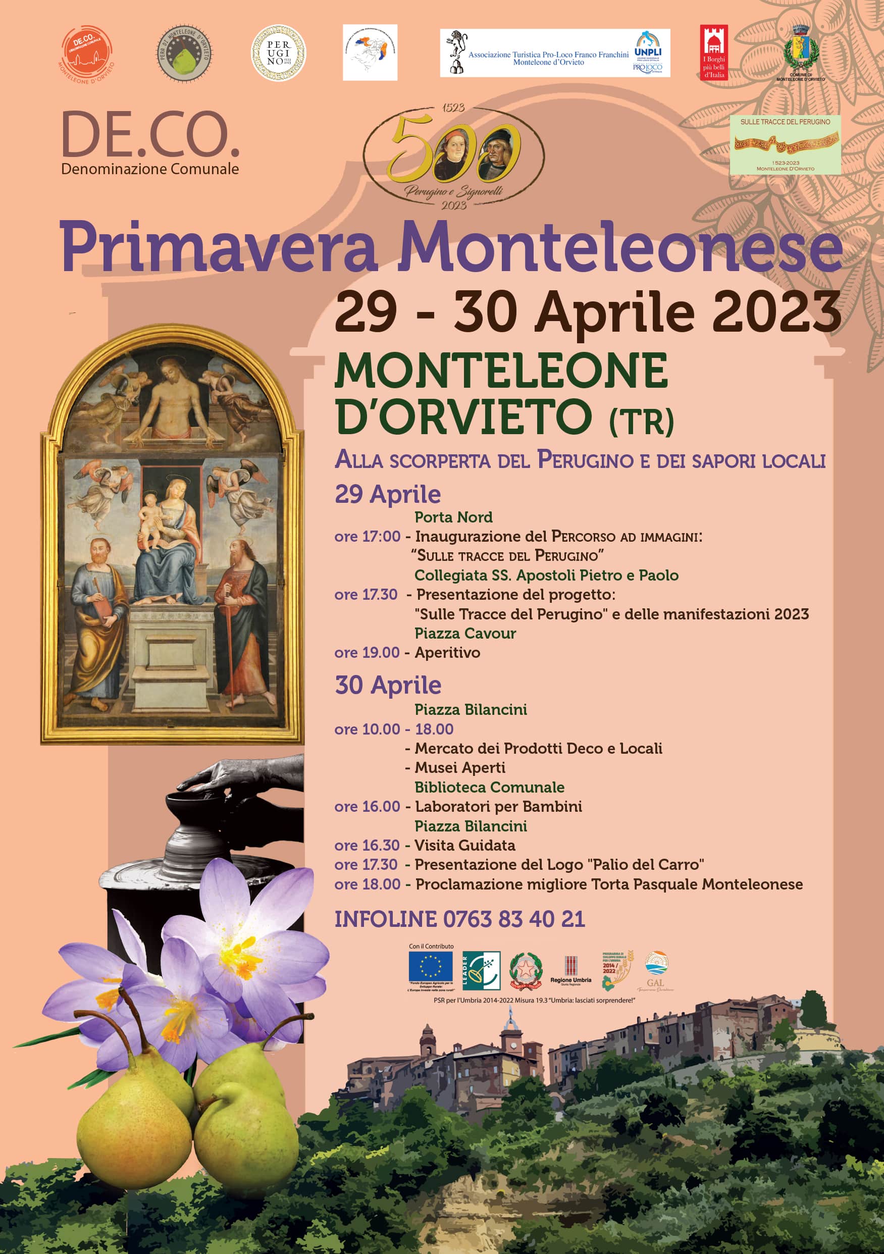Primavera Monteleonese. Alla scoperta del Perugino e dei sapori locali. 29-30 Aprile 2023