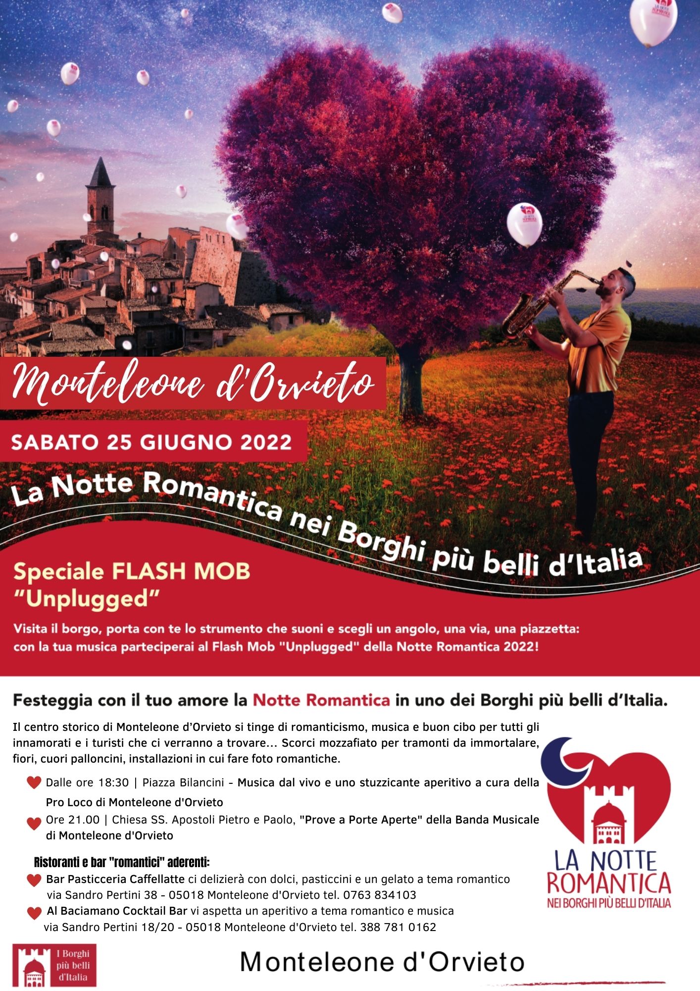 25 GIUGNO 2022: LA NOTTE ROMANTICA NEI BORGHI PIU' BELLI D'ITALIA